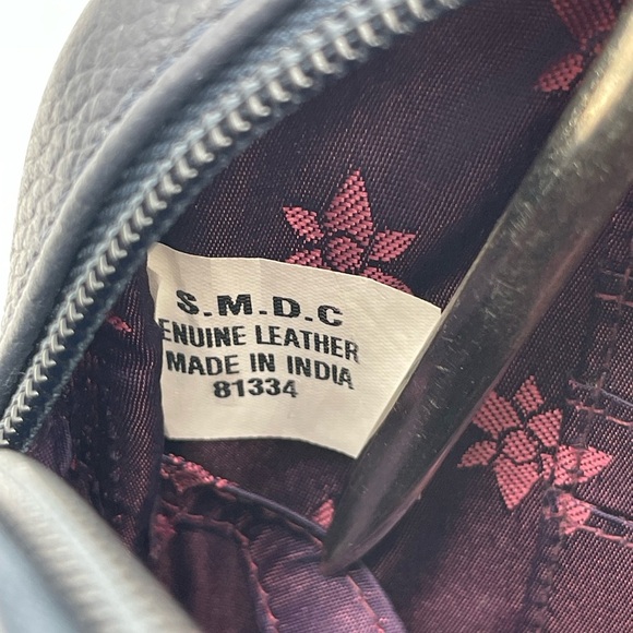 New Anuschka Hand Painted Leather RFID Camera Crossbody Bag Magical Wings - Picture 8 of 13